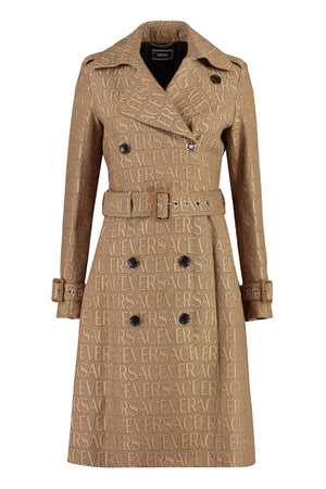 Cotton blend trench coat-0